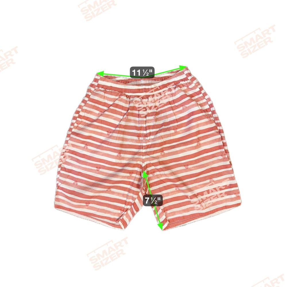 Uniqlo Disney Kids Mickey Shorts L Red Pull On Elastic Drawstring Vacation Beach - Picture 7 of 7